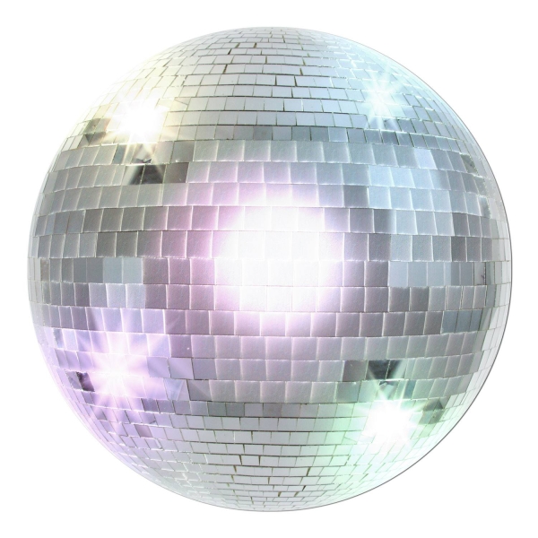 Cutout-Schild Disco-Kugel - Discoparty Deko