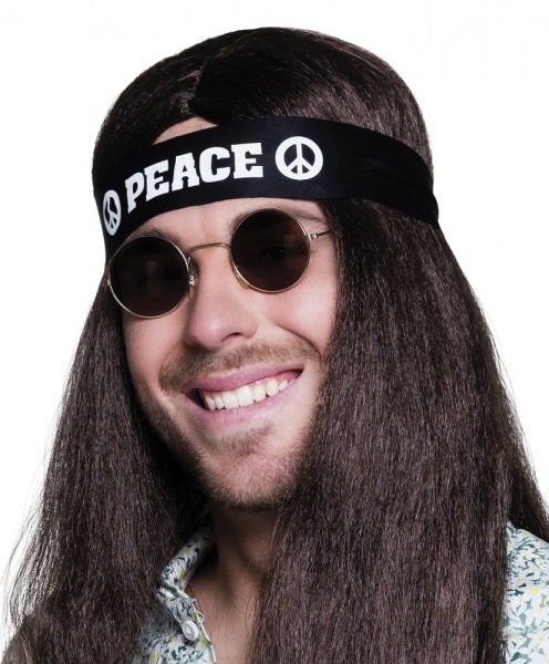 Party-Extra Stirnband Hippie Peace Funky Fashion Zubehör
