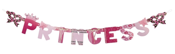 Partybanner Party Princess - Prinzessin Deko