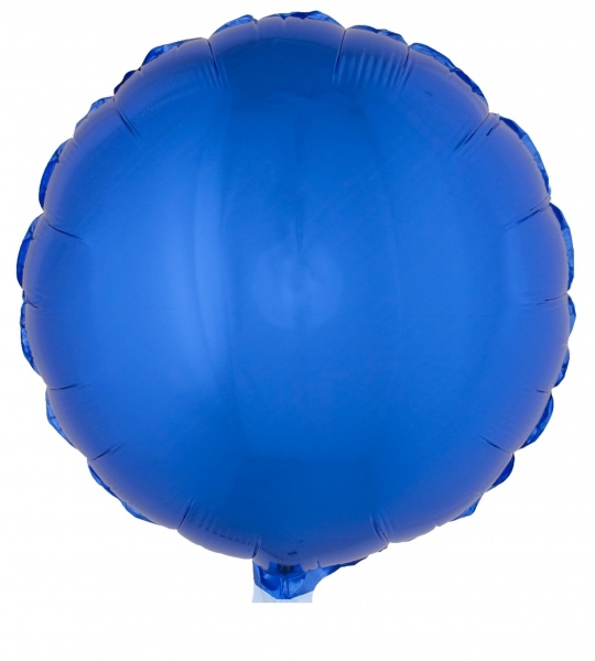 Folienballon rund, blau - Partydeko