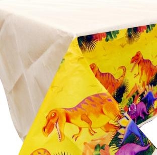 Papier-Tischdecke Dinosaurier, 137cm x 259cm groß