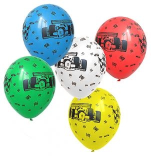 Luftballons Autorennen, 5er Pack