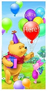 Tür-Dekofolie Zu Gast bei Winnie Puuh - Kinderparty Deko