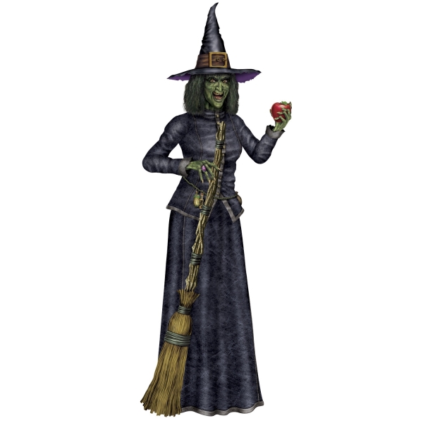 Riesen Cutout-Figur Horror Hexe - Halloween Hexendeko