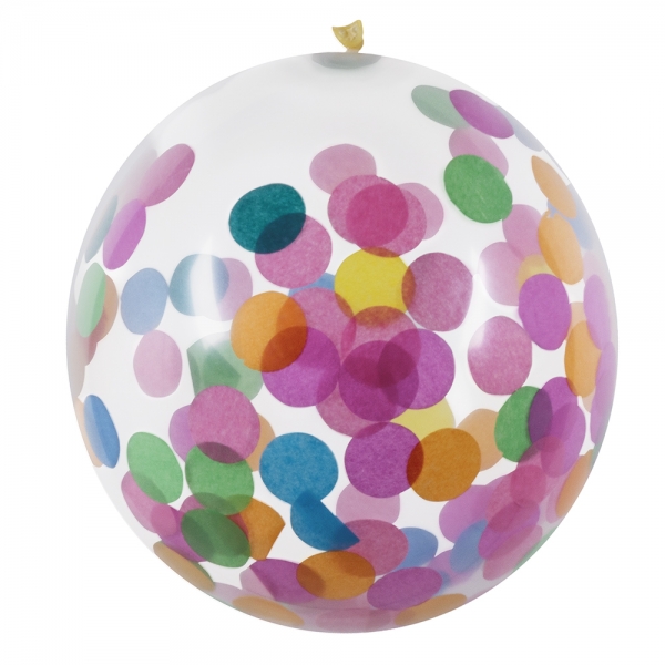 Buntkonfetti Luftballons - Geburtstagsdeko