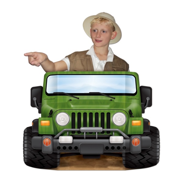 Riesen Pappaufsteller Jeep