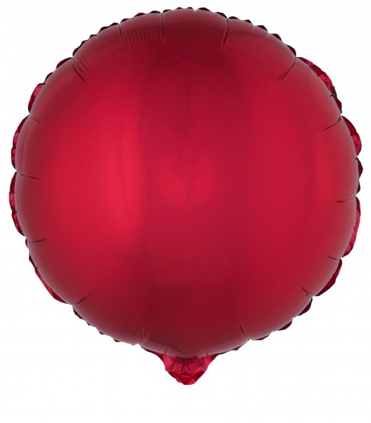 Party-Extra Folienballon rot, rund