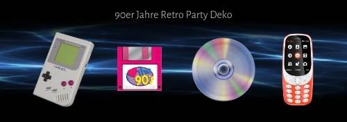 90er Jahre Party Deko Bin Retro Na Und Party Extra
