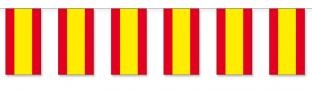 Papier-Flaggenkette Spanien - Laender Deko