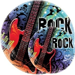 Pappteller Rock Star (18 Stück)