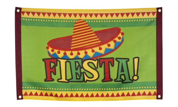 Dekofahne Mexikanische Fiesta - Mottoparty Mexiko Deko