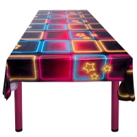 Plastik-Tischdecke Disco Fever, 130 x 180 cm