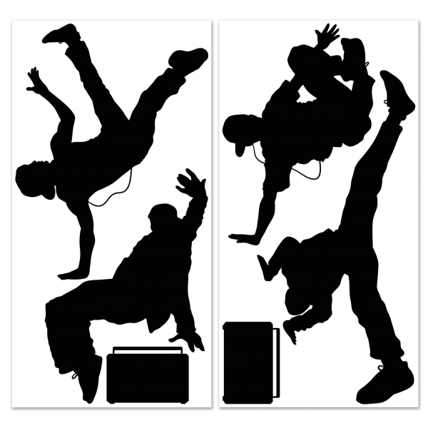 Dekofolien Breakdance, 6 Motive, 35 - 132 cm