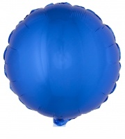 Folienballon rund, blau, 45 cm groß