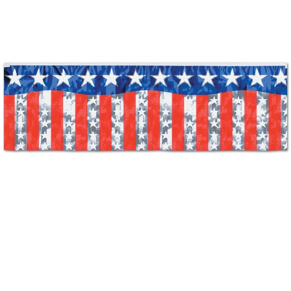 Metallic Fransenbanner USA - Amerika Deko