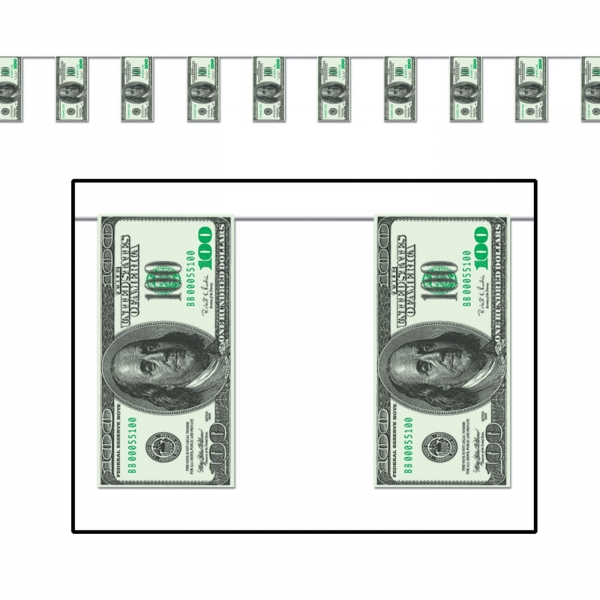$100 Scheine Wimpelkette