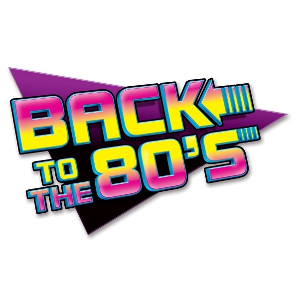 Dekoschild Back to the 80's