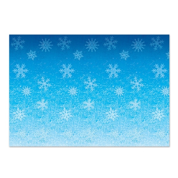 Party-Extra Dekofolie Schneeflocke - Winter Deko im XXL-Format