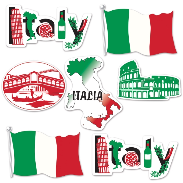 Cutout-Set Italienische Momente - Italien Deko