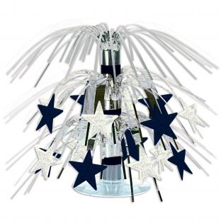 Mini-Tischkaskade Silver Starlight, 19 cm - Silvester Party Deko