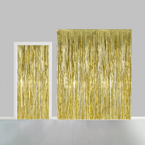 Tuervorhang Gold - Goldene Deko