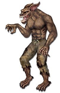 Riesen Cutout-Figur Werwolf - Gruselparty Halloween Deko