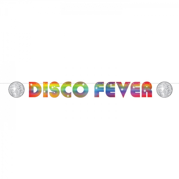 Girlande Disco Fever - Discoparty Deko