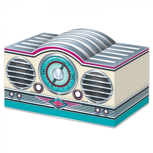 Tischdeko 50er Jahre Retro-Radio - Rock *n* Roll Deko