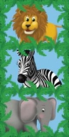 Tür-Dekofolie Dschungeltiere, 150 x 75 cm groß