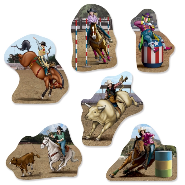 Cutout Set Western Rodeo - Wild West Deko