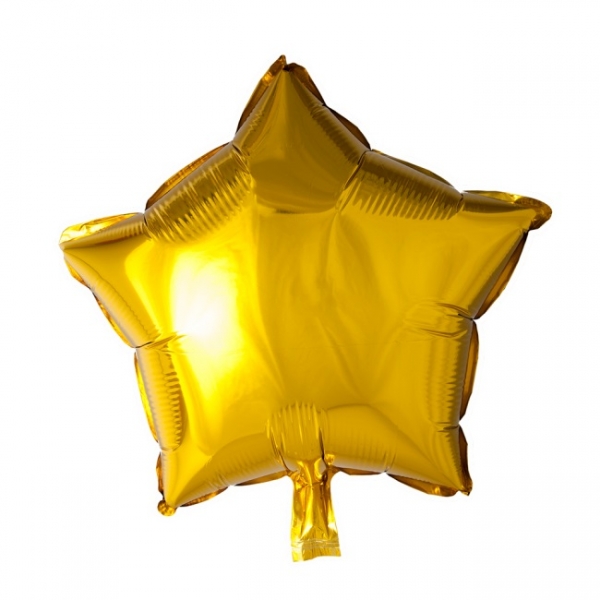 Folienballon Gold Star - Goldene Deko