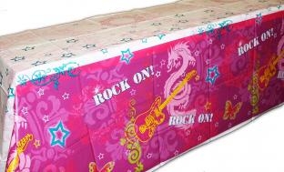 Plastik-Tischdecke Rock On! - Rockstar Deko
