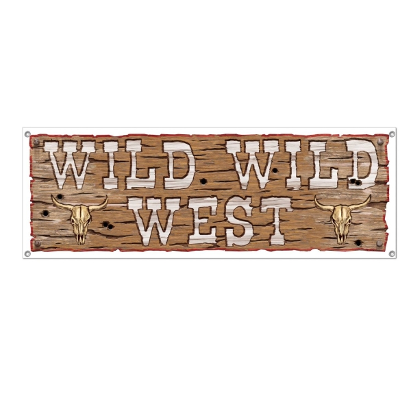 Party-Extra Mega-Partybanner Wilder Westen