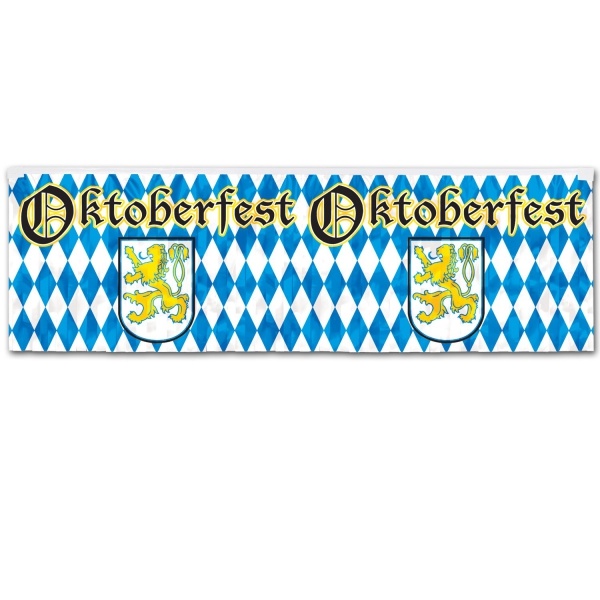 Metallic-Fransenbanner Oktoberfest - Bayernparty Deko
