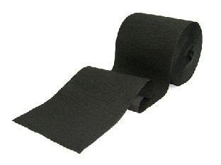 Party-Extra Dekokrepp schwarz, 30 Meter