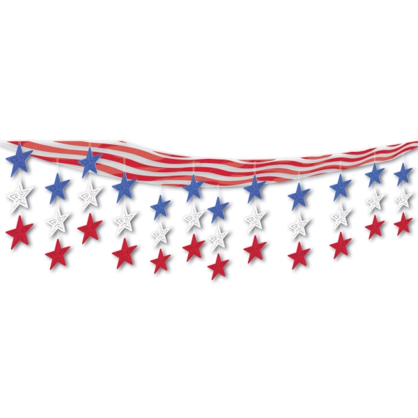 Deckendeko USA - Stars + Stripes Amerika Deko