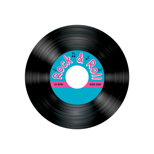 Getraenkeuntersetzer Single 45 rpm - Rock + Roll Deko