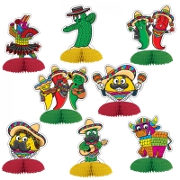 Tischdeko-Set Mexikanische Fiesta, 8-teilig