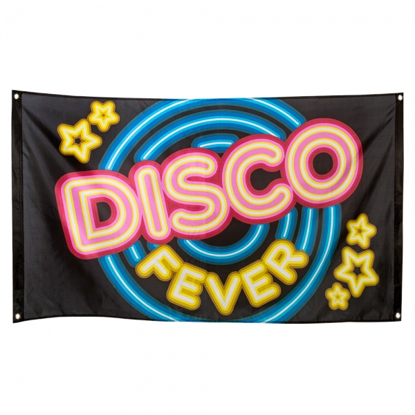 Dekofahne Disco Fever - Discoparty Deko