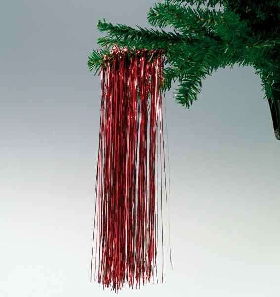 Party-Extra Rotes Folien-Lametta, 45 cm