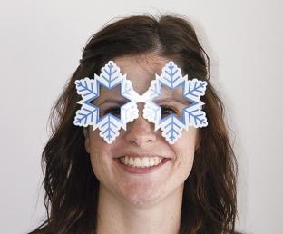 Partybrille Eiskristalle