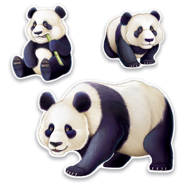 Panda Cutouts - China Deko