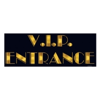 Dekoschild VIP Entrance, 20 x 55 cm