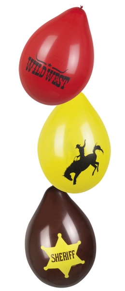 Luftballon-Set Cowboyparty - Westerndeko