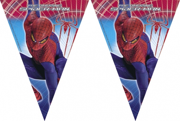 Wimpelkette Spiderman, 3m lang