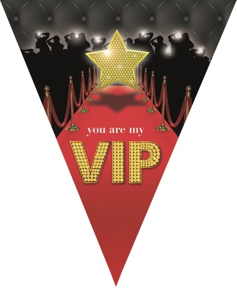 Wimpelkette "You are my VIP", 5 Meter