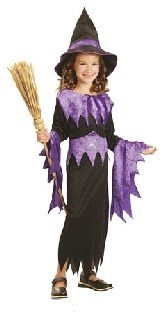 Kinder-Kostüm Edel-Hexe - Halloweenparty