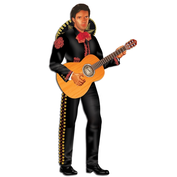 Cutout-Figur Meyikanischer Gitarrenspieler, 34 cm groß