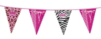 Wimpelkette Girlie-Party, 6 Meter, Wimpel