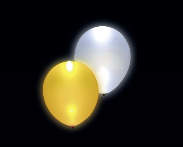 LED-Leuchtballons, Gold-Silber Metallic